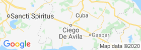 Ciego De Avila map
